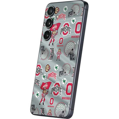 Ohio State University Pattern Galaxy S25 Skin